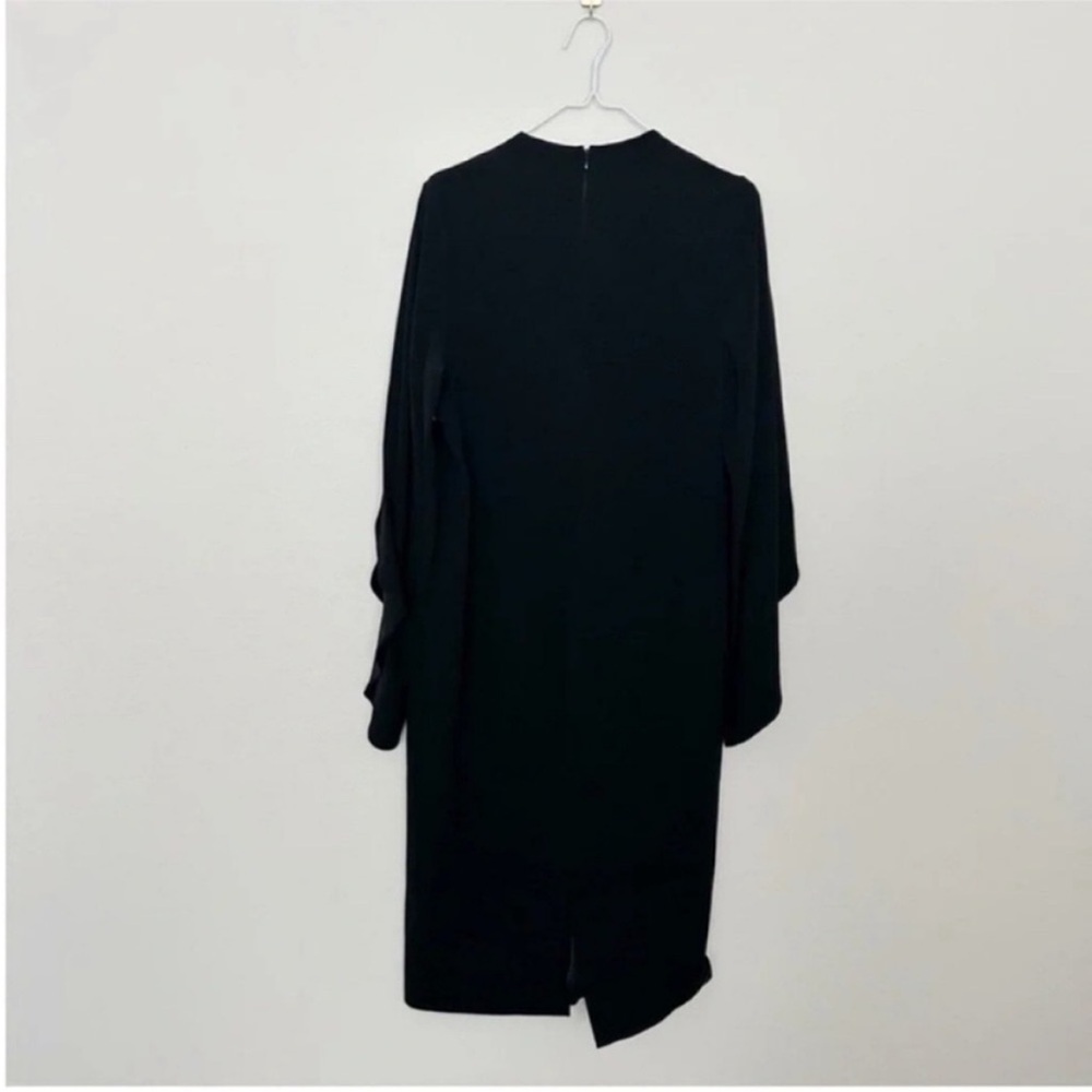 Dion Lee Long Cape Sleeve Midi Dress Black - Picture 3 of 9